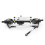 2 Set RC Car Part: 1 Set Pull Rods Servo Fixed Mount Bracket  & 1 Set Metal Servo Fixed Mount Bracket Kit 8