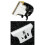2 Pcs Ceramic Cutter Blade Replacement Electric Hair Clipper Trimmer, Black & White 2