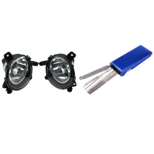 1 Set 13 in 1 Torch Tip Cleaner Tools Nozzle Cutting Needles Kit & 1 Pair Replacement Bumper Fog Light