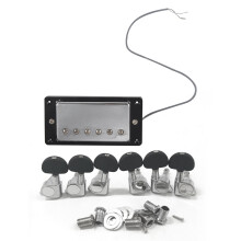 1 Set Humbucker Double Coil Pickups Neck and Bridge & 6 Pcs Guitar String Tuning Key Pegs/Machine Knobs