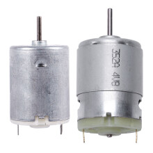 8000RPM 9V 68MA High Torque Magnetic Cylindrical   Motor Silver & RS380  1.5-18V 30000RPM Micro-Motor