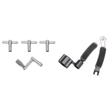 Integrated Bridge Pin Puller for Acoustic Instruments Pro Winder String Winder & Drum Keys 4 Pack Drum Tuning Key