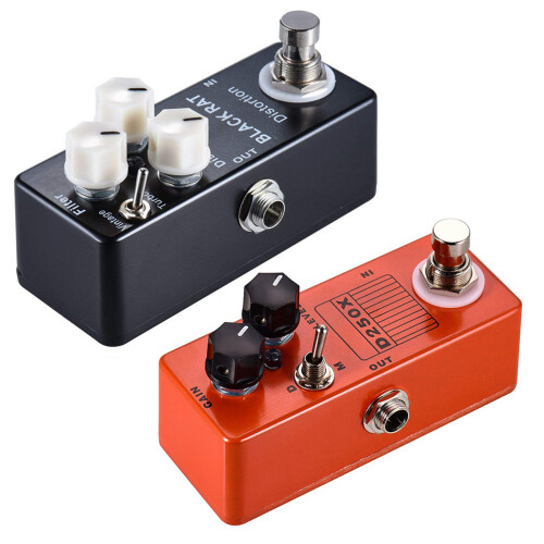 Mosky 2 Pcs  Guitar Effect Pedal, Black & Orange 1