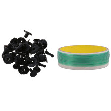 20X Bumper Plastic Trim Clips for with 10M Car Knifeless Cutting Tape for Vinyl Cutting