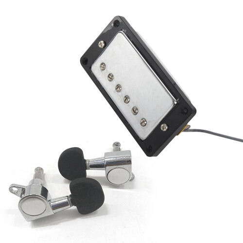 1 Set Humbucker Double Coil Pickups Neck and Bridge & 6 Pcs Guitar String Tuning Key Pegs/Machine  Knobs 2