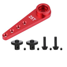2 Set RC Car Part: 1 Pcs Alloy WPL1627R Upgrade 25T Metal Steering Arm & 1 Set Front Rear Axle Gear Drive Shaft Gears