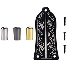 3Pcs Guitar 3 Way Toggle Knob Tip Cap for Lp Epi with Guitar Truss Rod Cover GR34 Truss Rod Shape Case