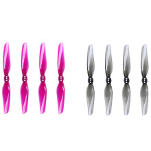 4 Pair for Nazgul 4030 Prop 4Inch 2-Bladed Propeller Blade Paddle Airscrew Transparent  & Transparent Grey