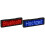 2 Pcs  LED Name Badge Light Sign DIY Programmable Scrolling Message Board Display LED,Red Font &  Font 1