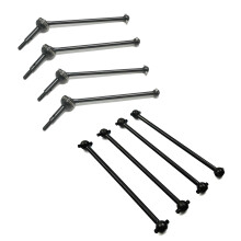 2 Set RC Car Part: 1 Set Metal Dog Bone Drive Shaft & 1 Set Steel Front Rear Universal CVD Drive Shaft