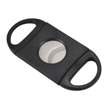 5X Schwarze Oval Foermige Edelstahl Zigarrenschere mit Doppelklingen