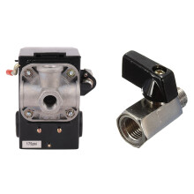 1 Pcs Pressure Control Air Compressor & 1 Pcs 1/4Inch Bsp Valve