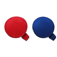2Pcs Car Front Bumper Tow Hook Cap Cover Fit for  Model 3 2017-2021 ABS, & Red