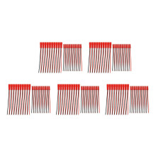 50 Pairs 2 Pin JST Plug Socket Connector M to F 110mm Cable Wire Red Black