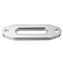 6 Pcs 125mm 4000LBS Universal Chrome Billet Aluminum Hawse Fairlead Synthetic Mount Winch Rope 15000Lbs for SUV ATV UTV