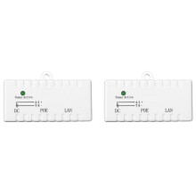 2X Poe Splitter Poe Injector Rj45 5.5mm x 2.1mm Input Passive Poe Injector Splitter Adapter Connector(White)