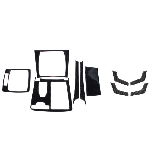 1set Interior Central Control Panel Trim Cover for  C Class W204 2007-2013 & 4 PCS Car Door Inner Handle Panel