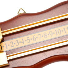 2X Billiards Scoreboard Wall Mounted Scoreboard Snooker Scoreboard International Stained Wood Score Board Wine Red