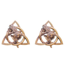2X Norse Pagan Gods Carving Heathen Norse Rune Harts Vägghängande Dekor TrädgåRd TrädgåRd Dekoration Statyer DöRrhängande Hänge