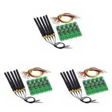 15 Stücke 2,4 GHz Kabellos DMX 512 Sender Empfänger PCB 2 in 1 Modul Kabellos PCB Brett mit Antenne für DMX Bühnenlicht