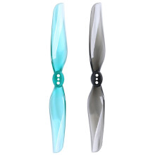 4 Pair for Nazgul 4030 Prop 2-Bladed Propeller Blade Paddle Airscrew Windstick, Transparent Grey & Transparent