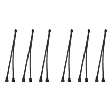 6 Stück PWM Lüfter Splitter Kabel 2-Wege 4Pin Y Hülsen Verlängerung Power Kabel 1 zu 2  für PC Hauptplatine, Computer CPU Lüfter