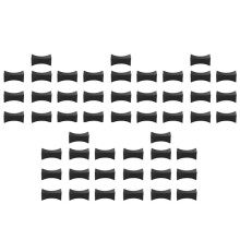 50 Stück Essstäbchen Rest Kleine Essstäbchen Ständer LöFfel Gabel Halter Set Essstäbchen Utensilien Besteck Ständer Schwarz