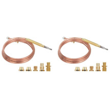 Universell Gasherd Thermoelement mit 25 Stücke Muttern Heizung Gasbrenner Ersatz Thermoelement Adapter