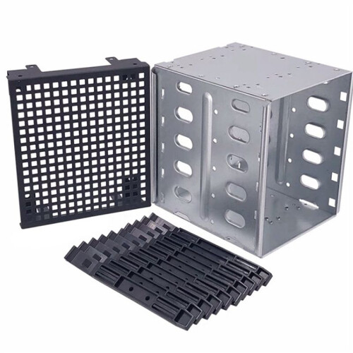 2X 5,25 Polegadas um 5 x 3,5 Polegadas  HDD Cage Rack Gabinete de Disco Rígido Bandeja de Disco Rígido Adaptador Caddy 1