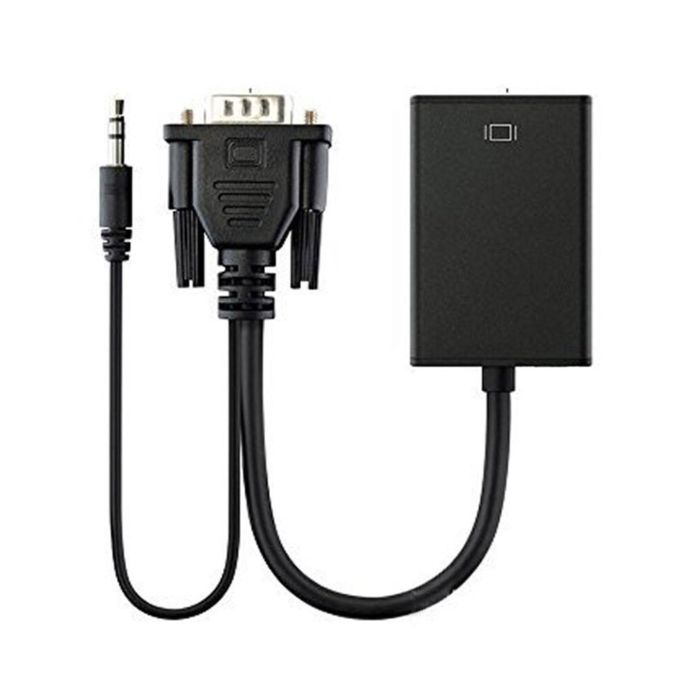 Vga Hdmi Compatible Adapter Converter, Vga To Hdmi Converter With 3.5Mm Audio, 1080P Output For Monitor Lcd 9347817079135