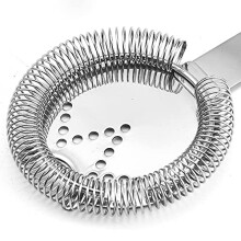 Cocktail Strainer Stainless Steel Bartender Tool with Ergonomic Grip for Professional Bar Use