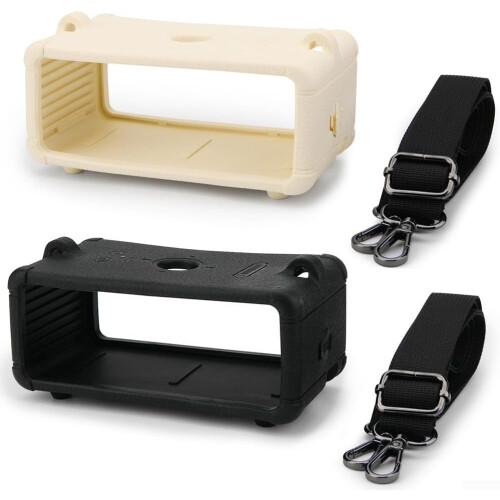 Case Silicone Protective Cover For Marshall Emberton III With Adjustable Shoulder Sling White 1