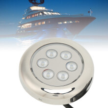LED Underwater Light 3.5in Surface Mount IP68 Waterproof Marine Boat Blue 4W