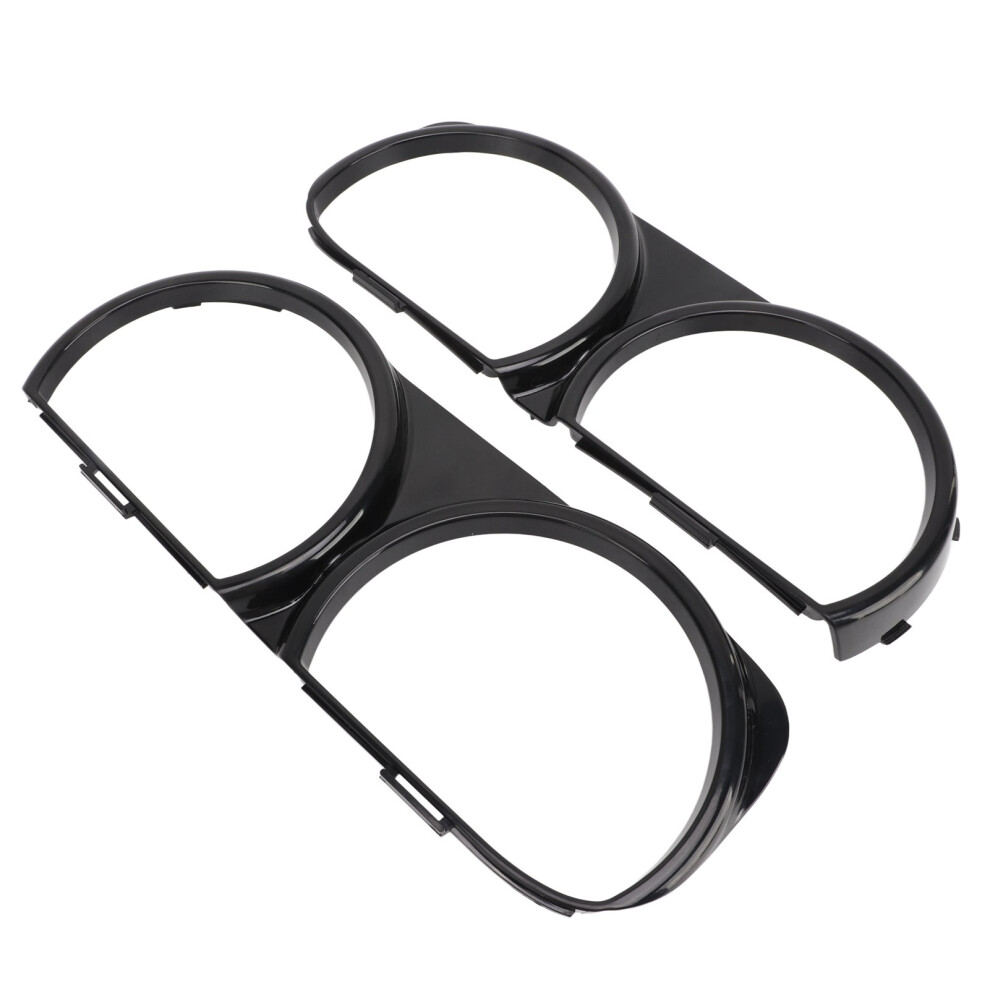 2Pc Car Front Headlight Bezel Trim For Dodge Challenger 2015-2020 3421371442850