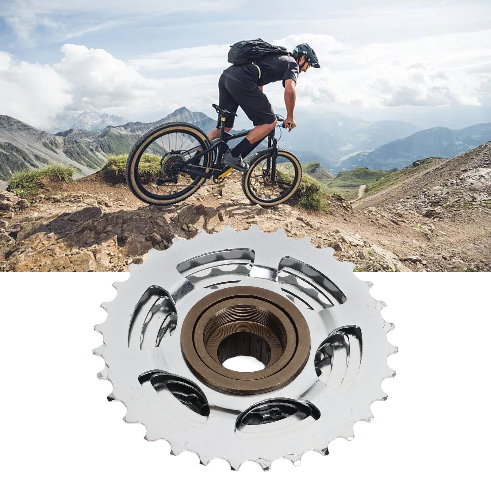 Guide de chaîne à disque unique pour VTT compatible avec plateaux 32T