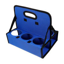 Portable Cup Holder with Handle Foldable Coffee Drink Carrier for Travel and Takeout Large Capacity