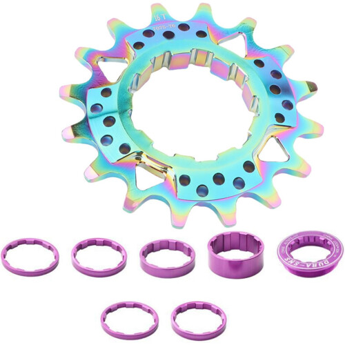 16T 18T Single Speed Cogs Conversion Kits For Multi Speed Bikes With Spacer And Locking Rings 2