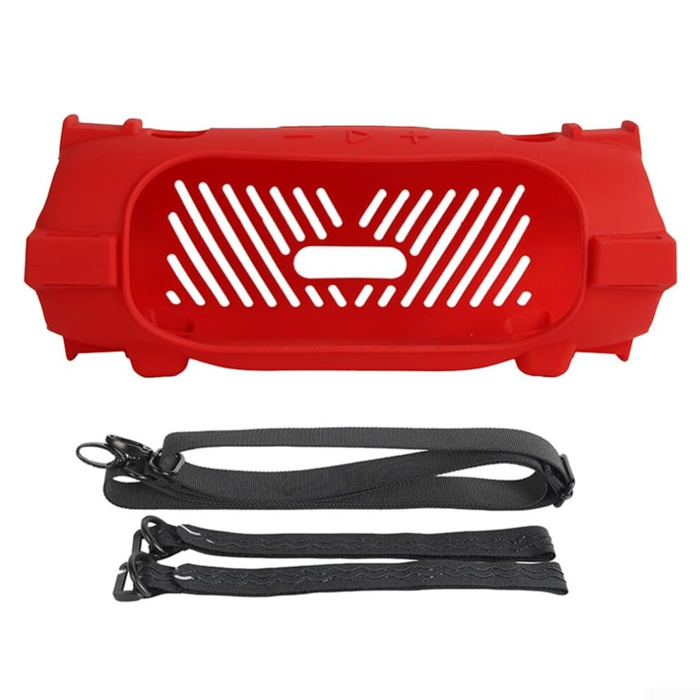 Protective Silicone Sleeve For Jbl Charge 6 Speaker, Durable, Lightweight, Ideal For Travel And Daily Use Red 9382693809421
