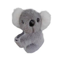 Creative Koala Shaped Plush Doll Cartoon Animal Bracelet-Gray