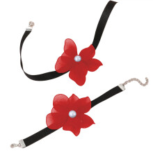 Elegante strik hart/bloem sieradenset Stijlvolle ketting en-5