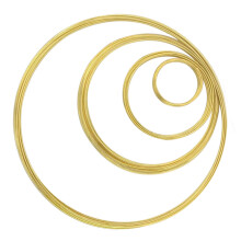 Vielseitiger Memory-Stahldraht für DIY-Schmuckprojekte.-Gold