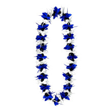 Flower Necklaces Quality Ribbon Necklace for-White and blue