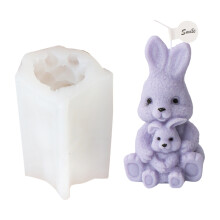 Silikonform für selbstgemachte-Kaninchen hält Baby
