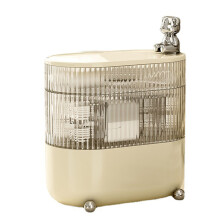 Boîte de rangement de bureau, organiseur rotatif à 3 niveaux avec compartiments séparés pour bijoux, câbles de données, cosmétiques et