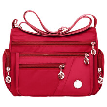 Bolsa transversal feminina com vários bolsos, design elegante, impermeável e com tecido macio ao toque. Bolsa de ombro leve e versátil para