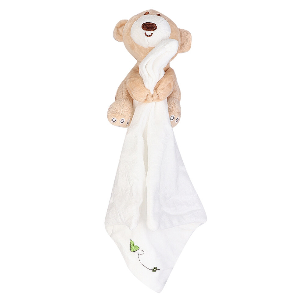 Soft Material Security Blanket with Stuffed Bear, Machine Washable Soothing Lovey for Newborns and Babies, Versatile Function Adorable Bear Design in