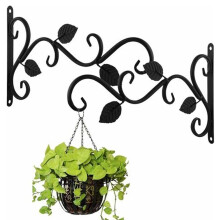 Elegante supporto per piante sospese, ganci versatili per piante per uso interno ed esterno, struttura in acciaio resistente alla ruggine, facile