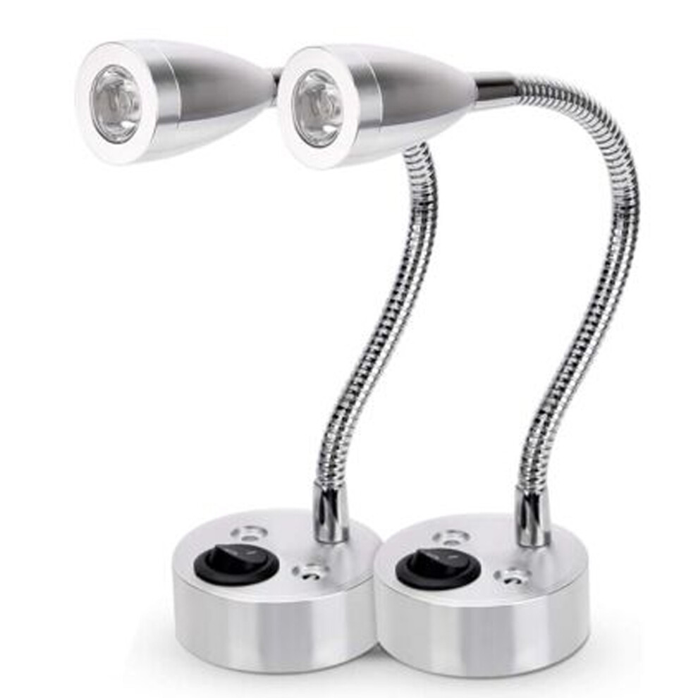 Flexible Gooseneck, Nursery Night And Wide Application, For Cars Rvs Trailers Campers Marine Boats (2Pcs) Light 9433291716472