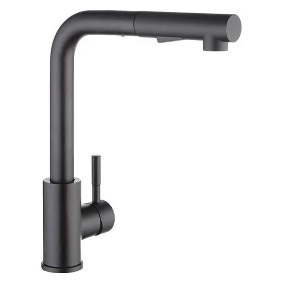 Sleek Kitchen Tap, Pull Down Sprayer Eco-Friendly Material Brushed 304 Stainless Steel Faucet, Minimalist Silhouette For Contemporary Kitchens 9173940348660