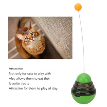 Kattgodisdispenserleksak, interaktiv boll för kattmatare med tumlare, fallfri design, långsamt matande kattaktivitetsspel, säker och hållbar